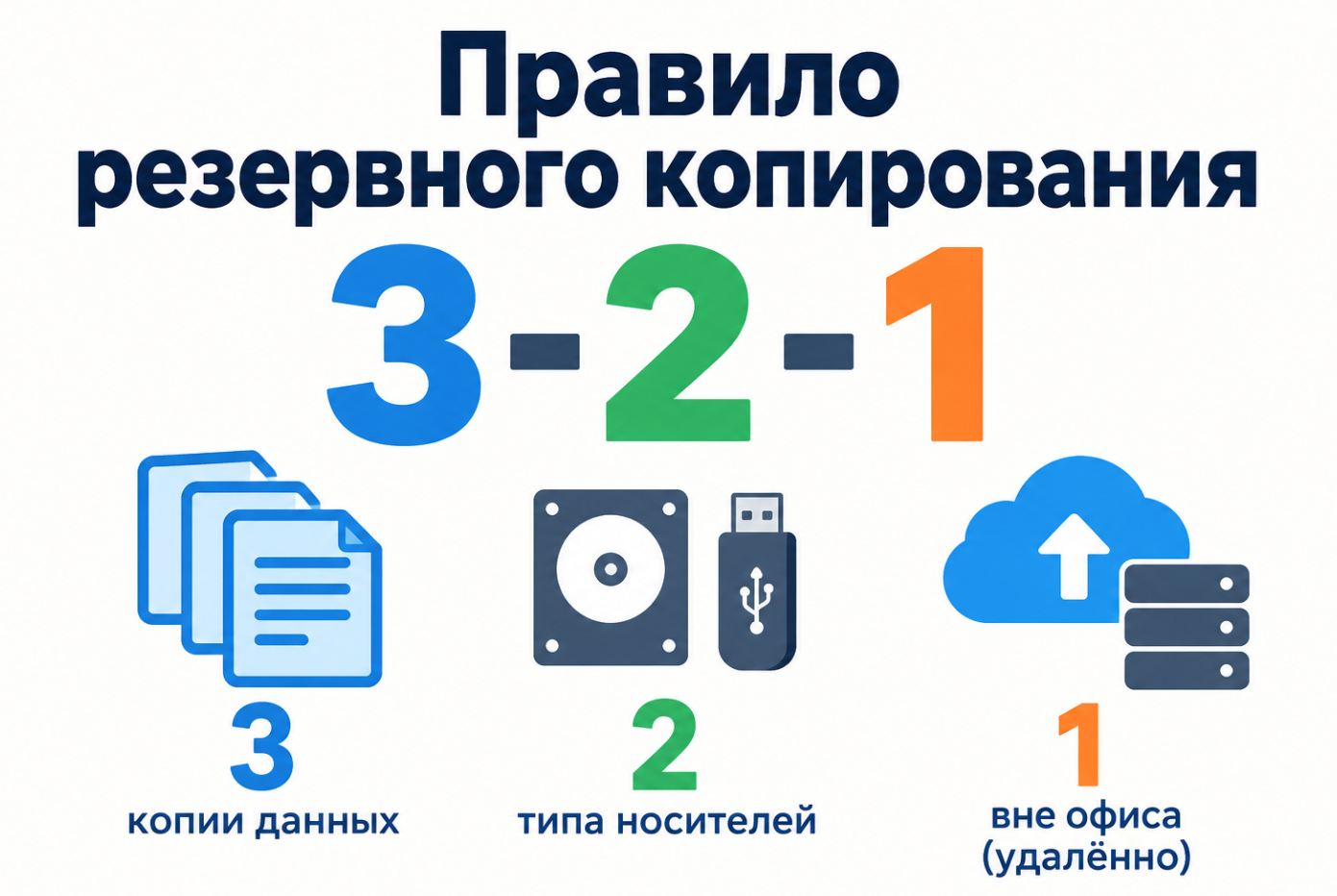 Правило резервного копирования 3-2-1: что считается копией и как проверить свою схему