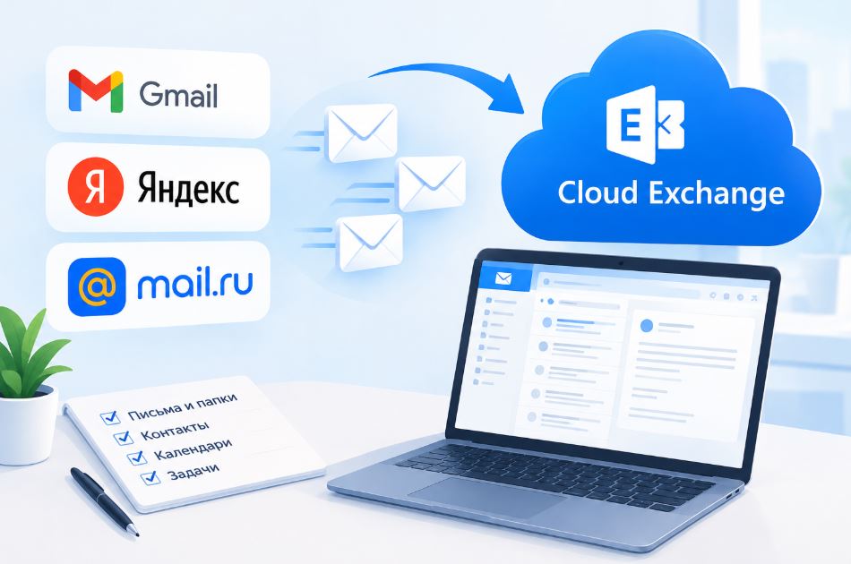Как перенести почту с Gmail, Яндекса и Mail.ru на корпоративный Exchange: пошаговый план
